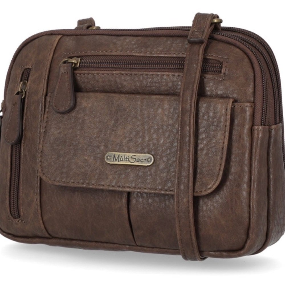 Multisac Zippy triple compartment crossbody bag